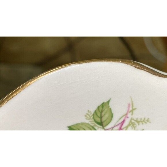 Queen Anne Fine Bone China England Yellow and Pink Roses Tea Cup and Saucer - Picture 11 of 11